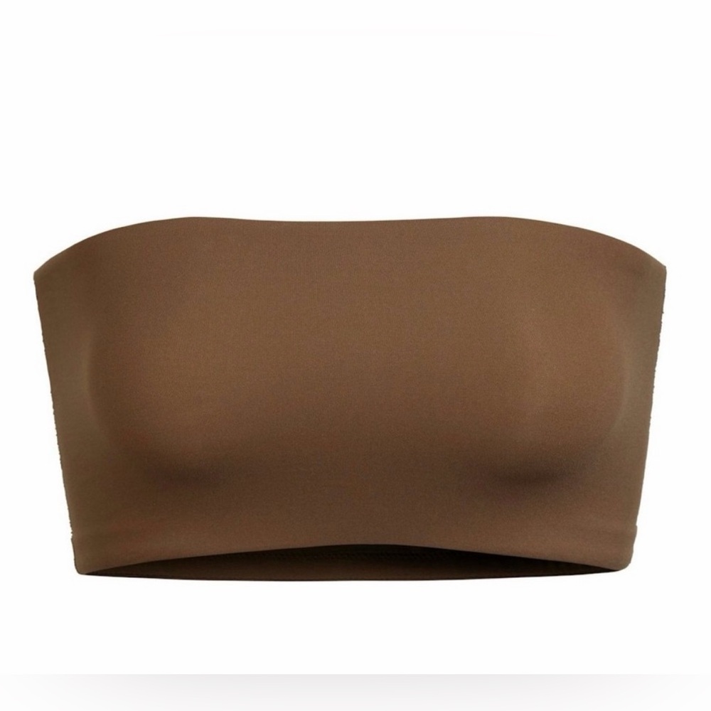 Skims Fits Everybody Strapless Bandeau Bra Size 3X Color Oxide Brown NWT